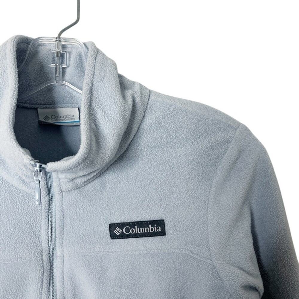 Columbia Women's Fleece Pullover S Lake Aloha Half Zip Sweater Blue Lightweight - Picture 4 of 7